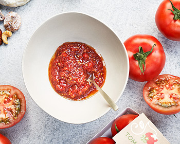 Chutney van Toma’gusto tomaten en gember 
